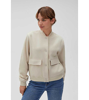 Бежово дамско яке снимка