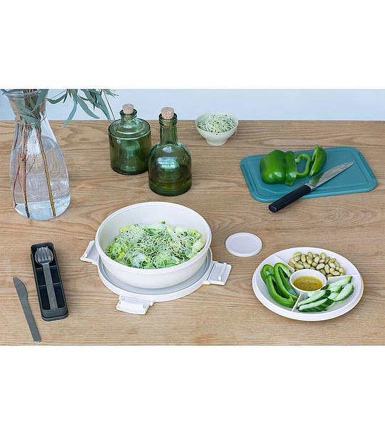 Купа за салата в светлосиво Make&Take 1.3 л снимка