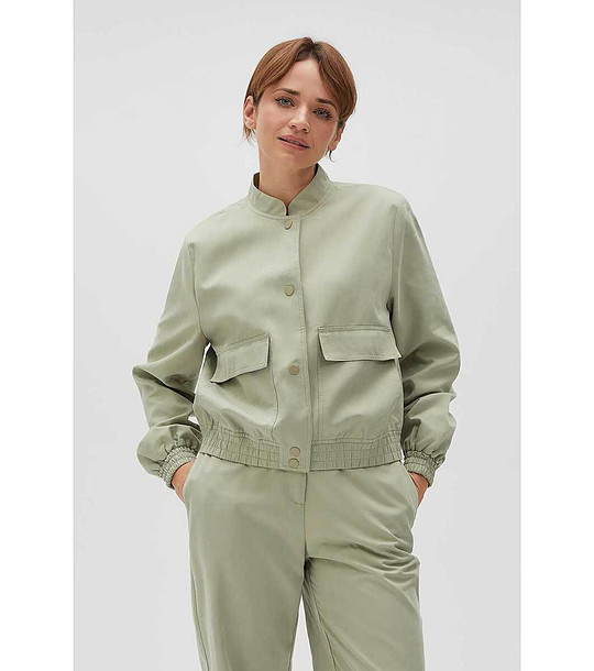 Дамско яке в цвят маслина снимка