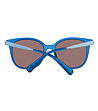 Дамски слънчеви очила с рамки в синьо-2 снимка
