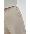 Дамски светлобежов панталон-4 снимка
