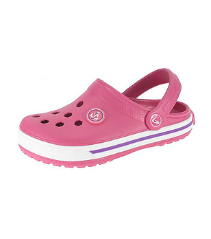 Детски леки розови чехли снимка