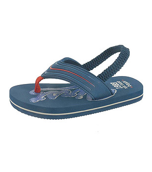 Тъмносини бебешки сандали снимка