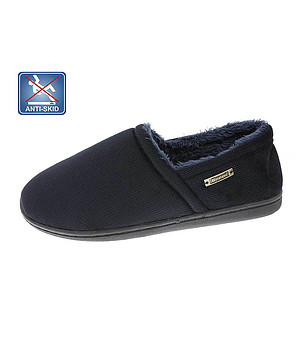 Тъмносини мъжки домашни пантофи снимка