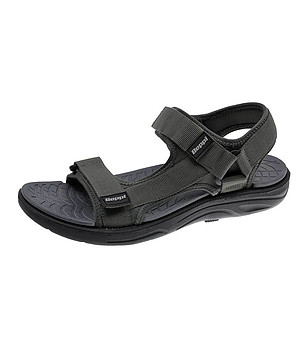 Тъмносиви мъжки сандали снимка