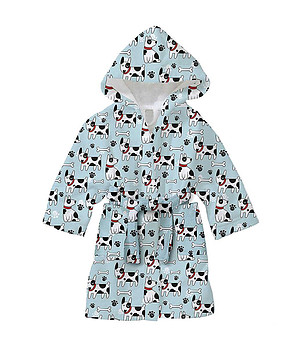 Детски халат с принт Кучета 2-4 г снимка