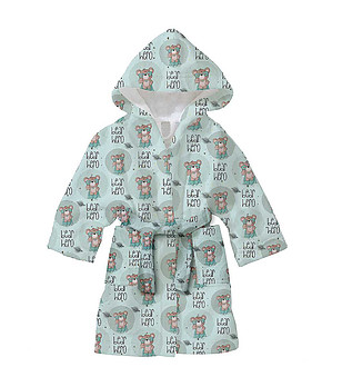 Детски халат с принт Bear Hero 1-2 г снимка