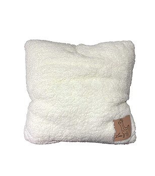 Декоративна възглавничка Lama mood в цвят крем 45х45 см снимка