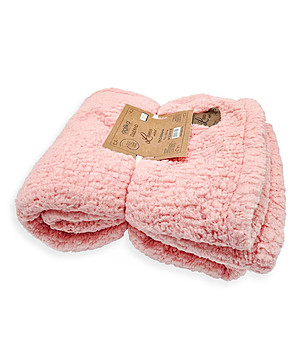Меко одеяло в цвят розова праскова Lama 150х200 см снимка