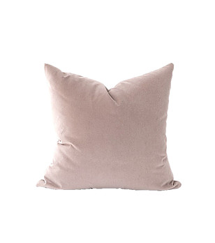Розова декоративна възглавница 45х45 см снимка