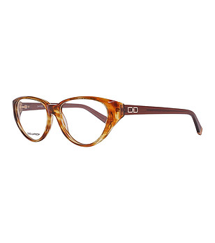 Дамски рамки за очила котешко око в кафяви нюанси снимка