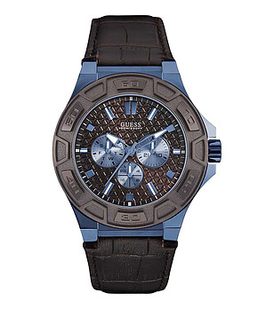 Мъжки часовник в черно и синьо снимка