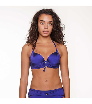 Горнище на бански в кралскосиньо снимка