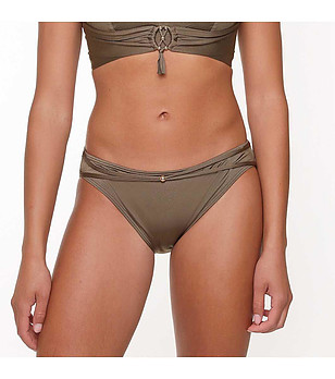 Долнище на бански в цвят каки снимка