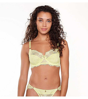 Сутиен в цвят лайм с меки чашки снимка