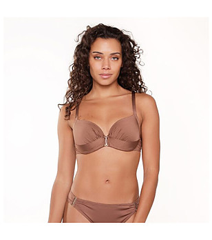 Кафяво горнище на бански снимка