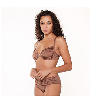 Долнище на бански в кафяво снимка