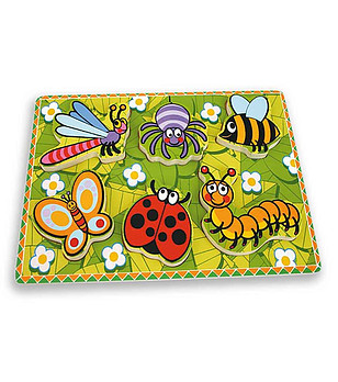 Моят първи пъзел Насекоми - 6 елемента снимка