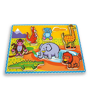 Моят първи пъзел "Сафари" - 7 елемента снимка