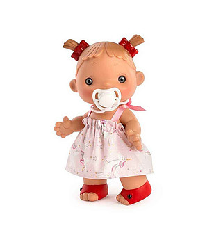 Кукла Даниела с розова рокля с еднорог снимка