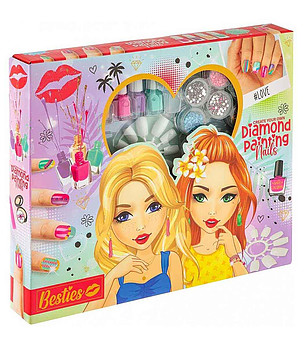 Дизайнерски комплект за маникюр с диаманти Besties снимка