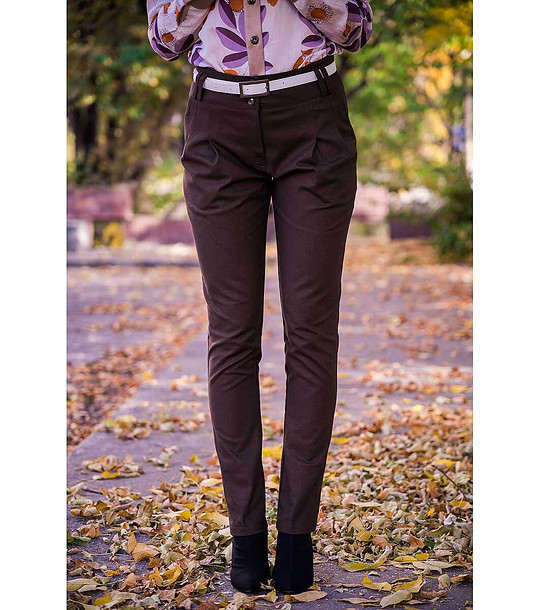 Дамски кафяв панталон снимка