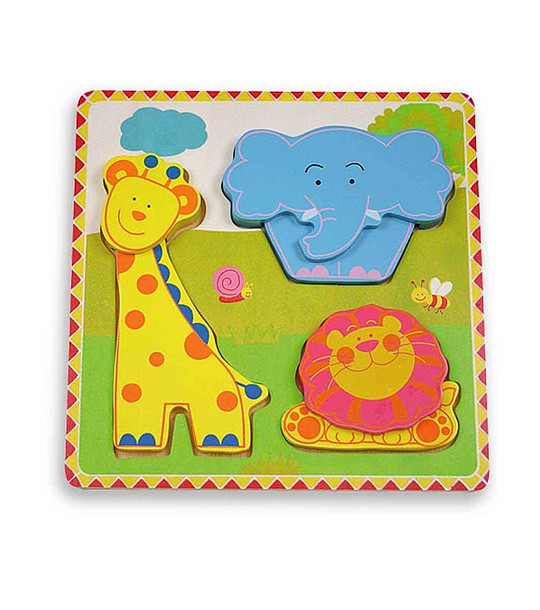 Моят първи пъзел  Джунгла - 3 животни по 2 елемента снимка