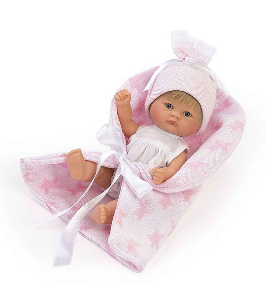 Кукла-бебе Чикита с розово одеалце снимка