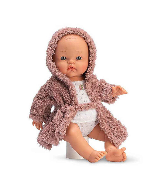 Кукла-бебе Алекс с розово халатче снимка