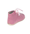 Бебешки обувки от естествен велур в розово-1 снимка