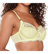 Сутиен в цвят лайм с меки чашки-3 снимка