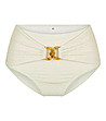 Бикини долнище на бански с висока талия цвят екрю Mermaid-4 снимка