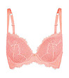 Сутиен с повдигащ ефект и гел подплънки в цвят корал-3 снимка