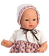Кукла-бебе Коке с рокля и терлички с помпони 36 см-1 снимка