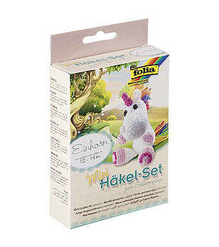 Комплект за плетене с една кука Еднорог снимка