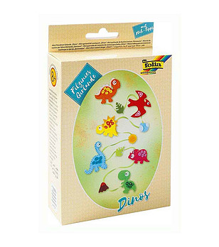 Комплект за шиене с филц Динозаври снимка