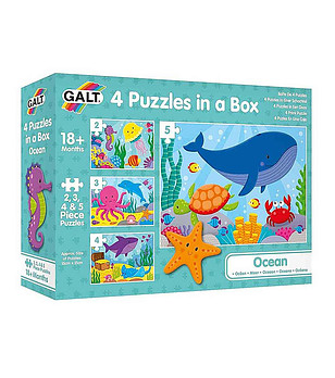 4 пъзела в кутия за най-малките Океан снимка