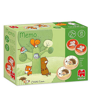 Дървена мемо игра Животните в гората снимка