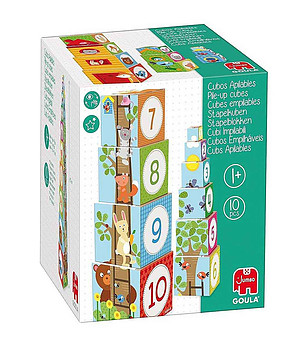 Кула от картонени кубчета 10 броя снимка