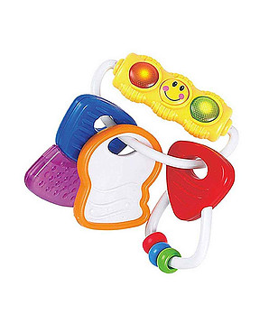 Бебешка музикална гризалка Моите първи ключове снимка