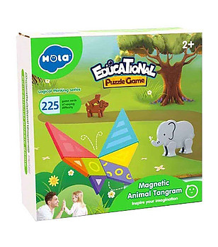 Магнитен танграм Животни снимка