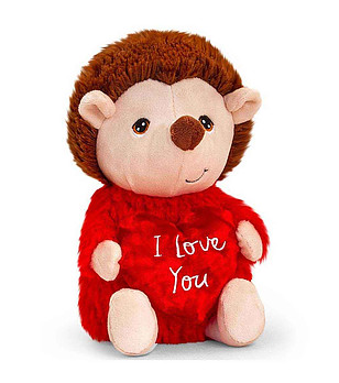 Екологична плюшена играчка Таралеж със сърце 20 см снимка