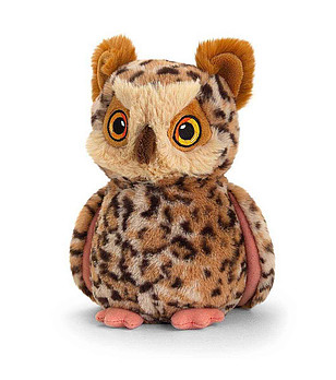 Екологична плюшена играчка Бухал 19 см снимка