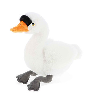 Екологична плюшена играчка Лебед 20 см снимка