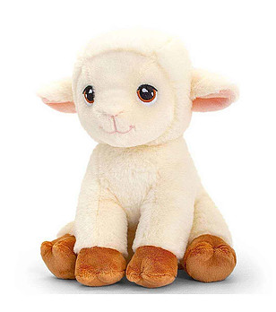 Екологична плюшена играчка Овца 25 см снимка