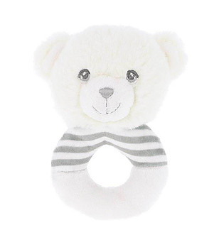 Бебешка дрънкалка ринг, Мече, 14 см снимка