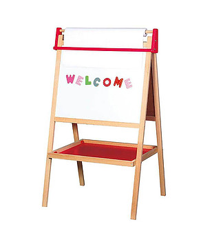 Детска двустранна дъска за писане  руло хартия снимка