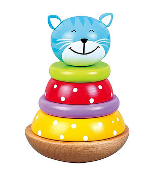 Дървена низанка Коте снимка