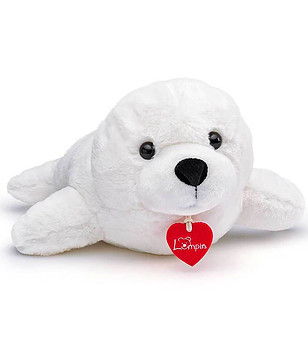 Плюшена играчка Тюленче Шийла в бяло 35 см снимка