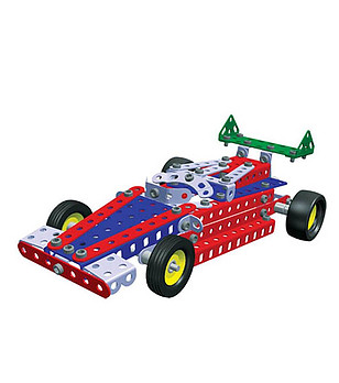 Метален конструктор Merkur 010 Състезателна кола 10 в 1 223 части снимка